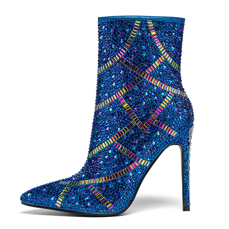 Omine Pink Embroidered Cowgirl Boots