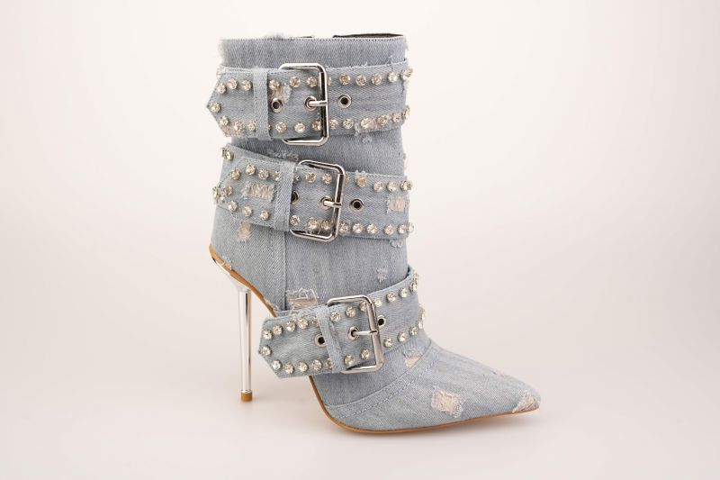 Denim Belt Detail Boot