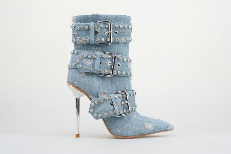 Denim Belt Detail Boot
