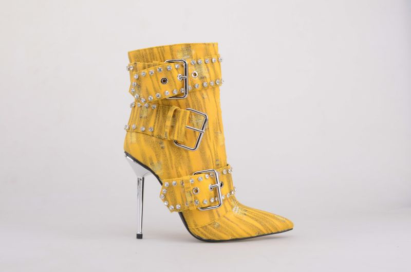Denim Belt Detail Boot