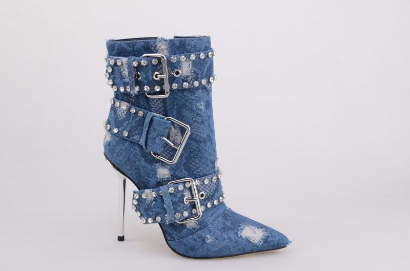 Denim Belt Detail Boot