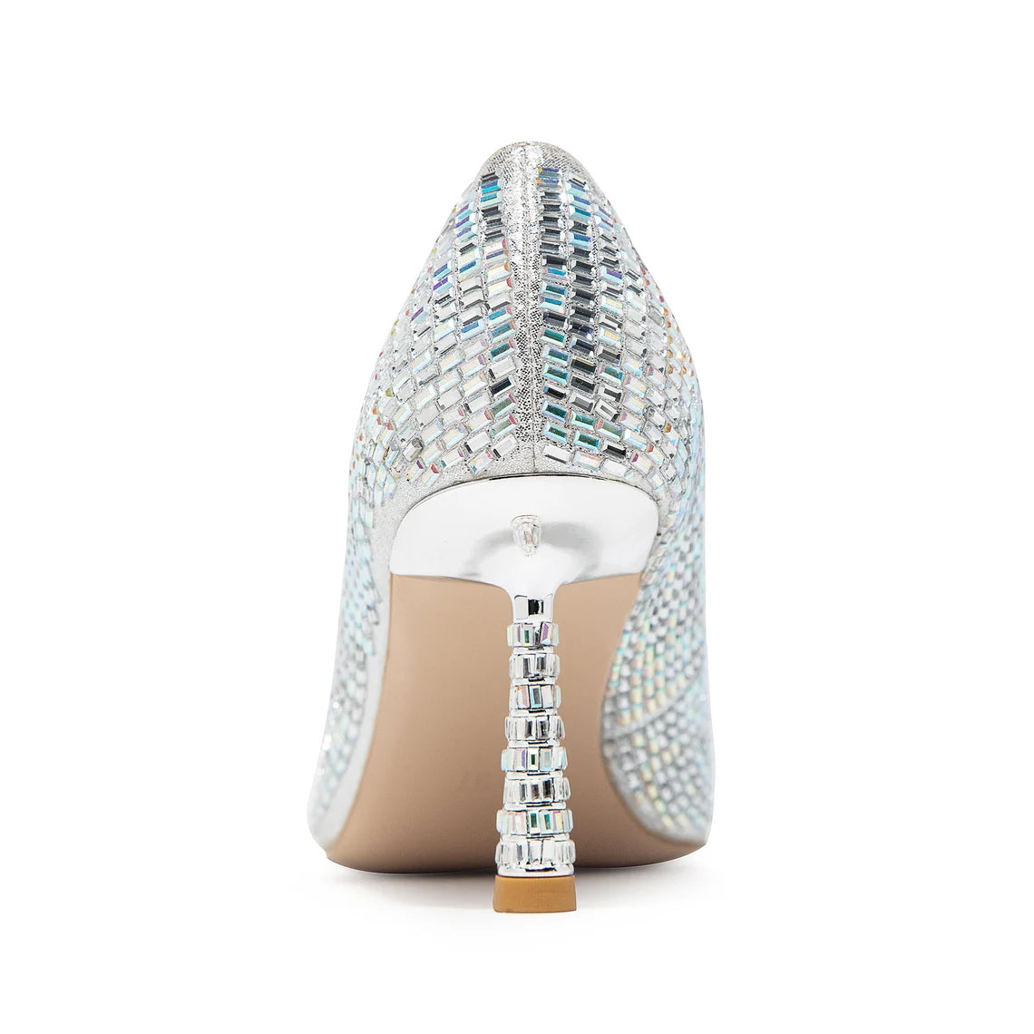 Omine Silver Sparkle Stilettos