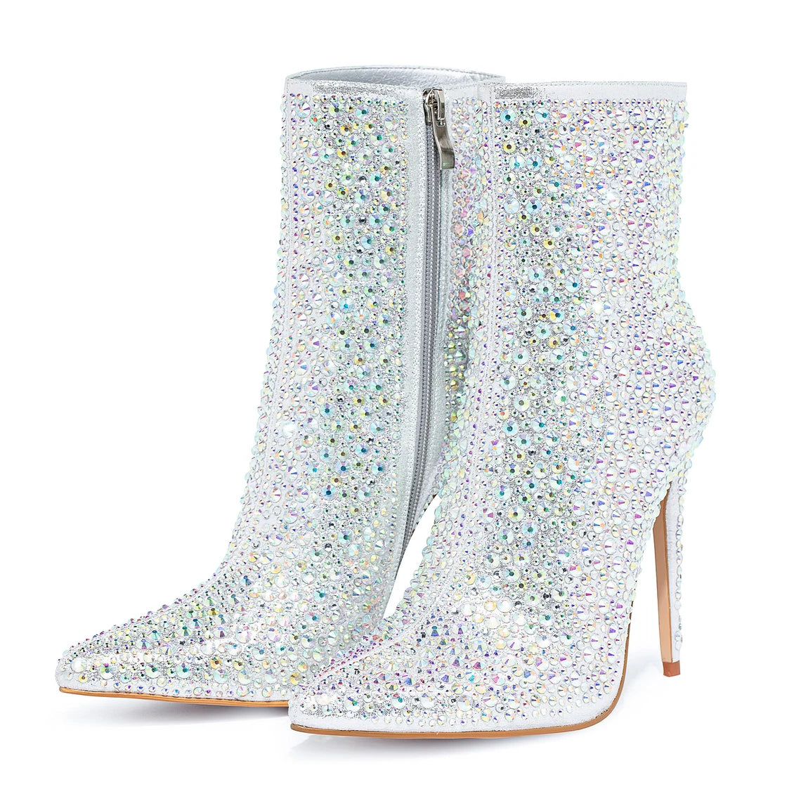 Omine Diamond Sparkle Embroidered Cowgirl Boots