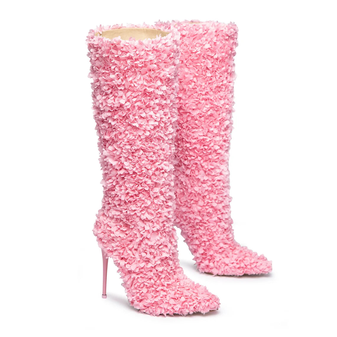 Omine Knee High Rose Blossom Cowgirl Boots