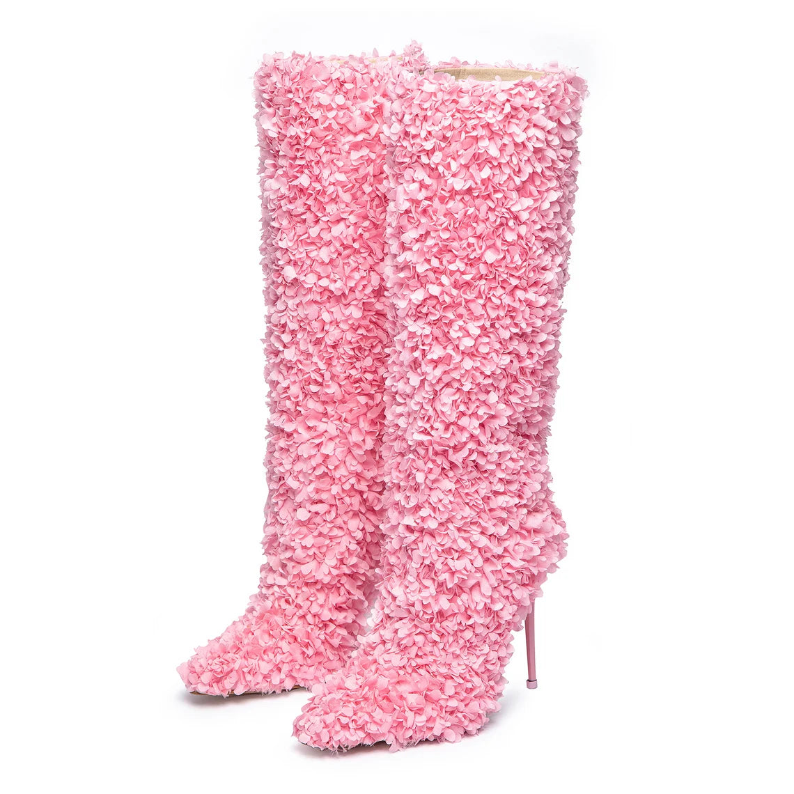 Omine Knee High Rose Blossom Cowgirl Boots