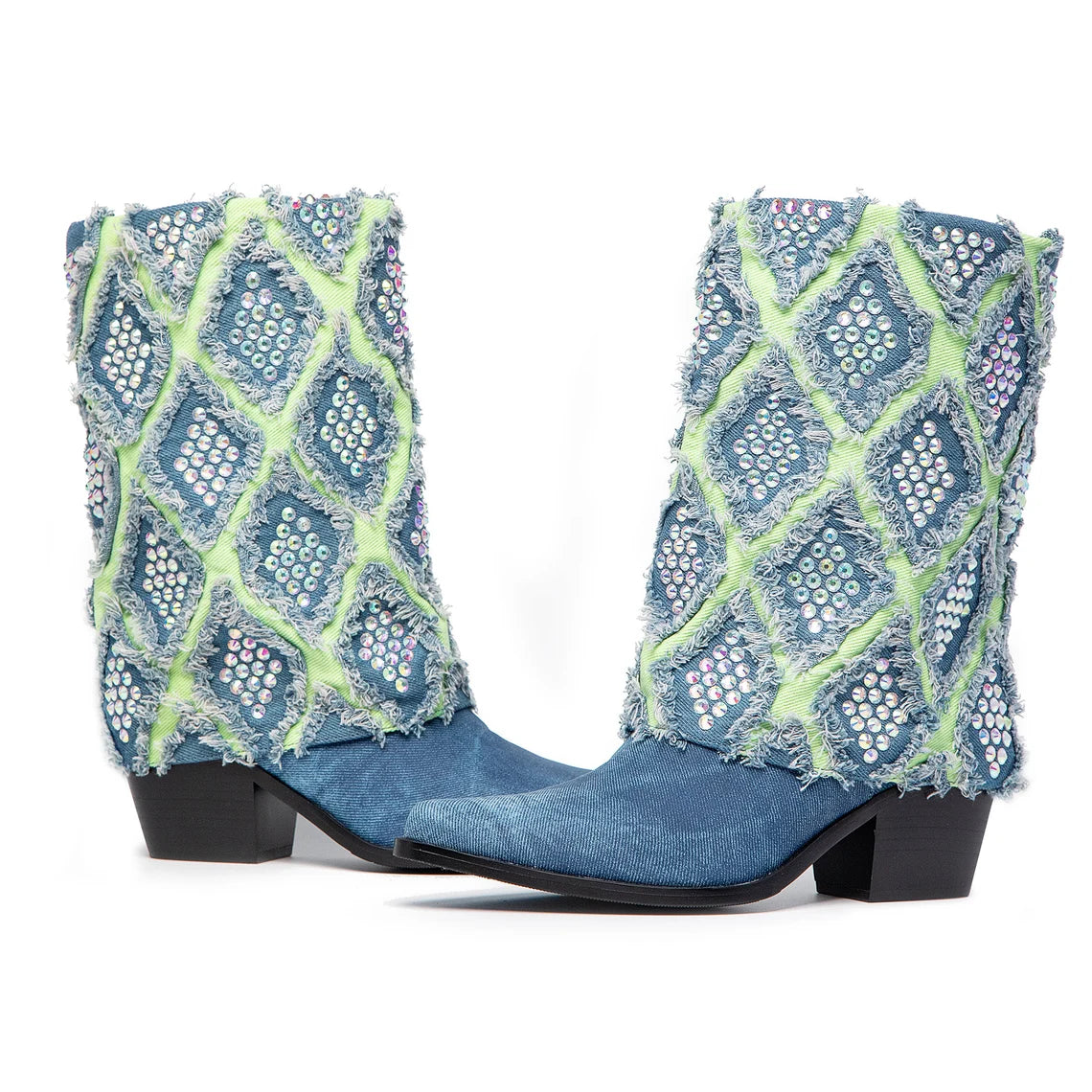 Omine Denim Dazzle Cowboy/girl Boots