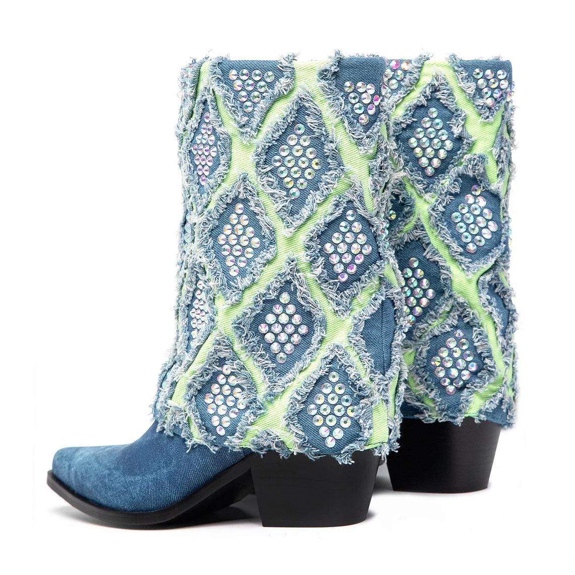 Omine Denim Dazzle Cowboy/girl Boots