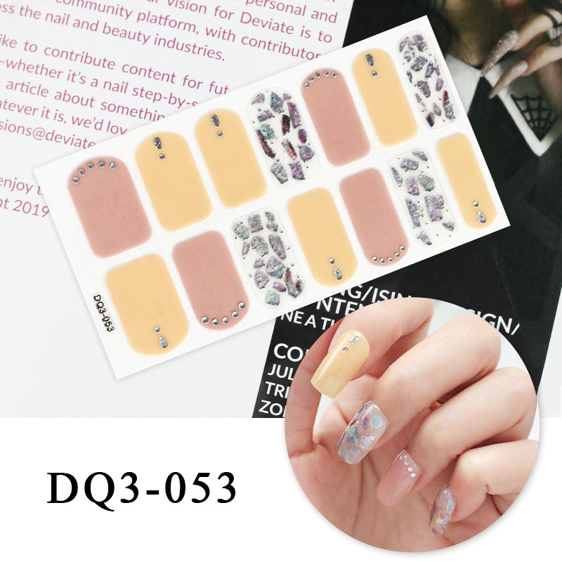 Nail Art Color Nail Stickers Simple Fashion